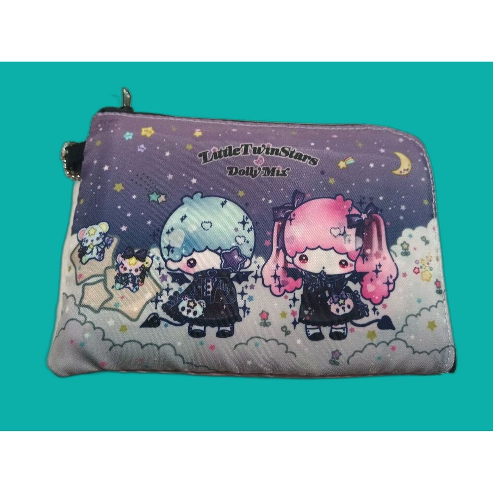 Sanrio by  Dolly mix  little twin Stars Kiki and Lala foldable tote bag